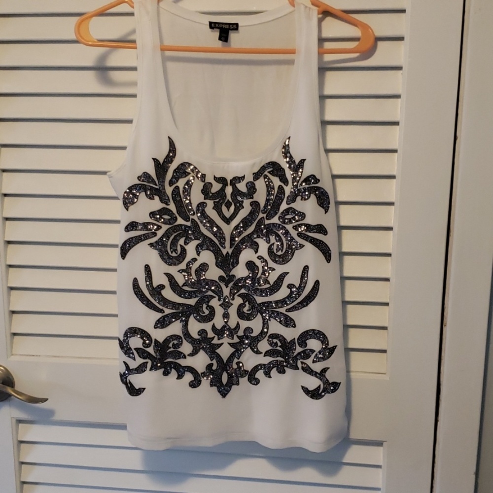 Sequin tank top
